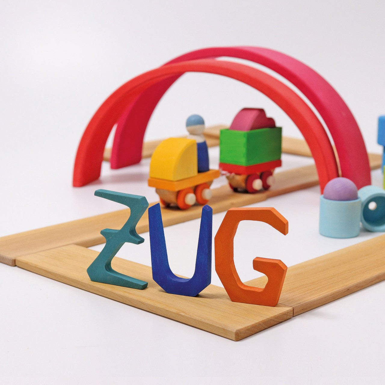 Grimm’s Wooden Train Building Set