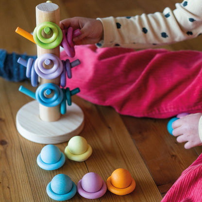 Grimm’s Sorting Helper Building Rings Pastel