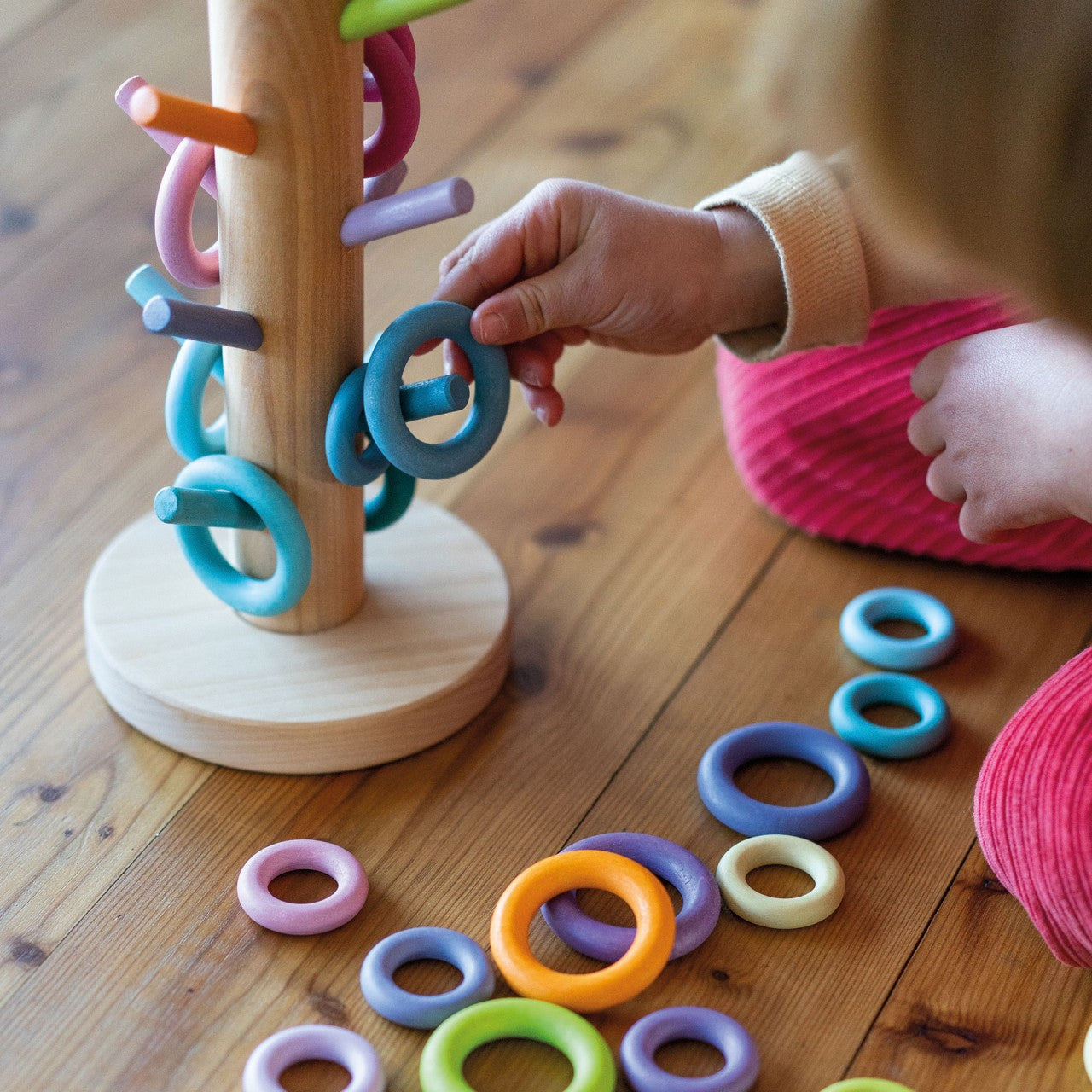Grimm’s Sorting Helper Building Rings Pastel