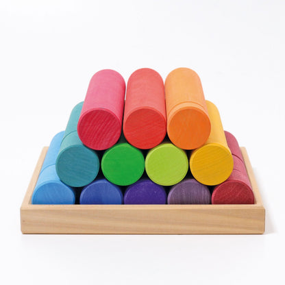 Grimm’s Large Building Rollers Rainbow