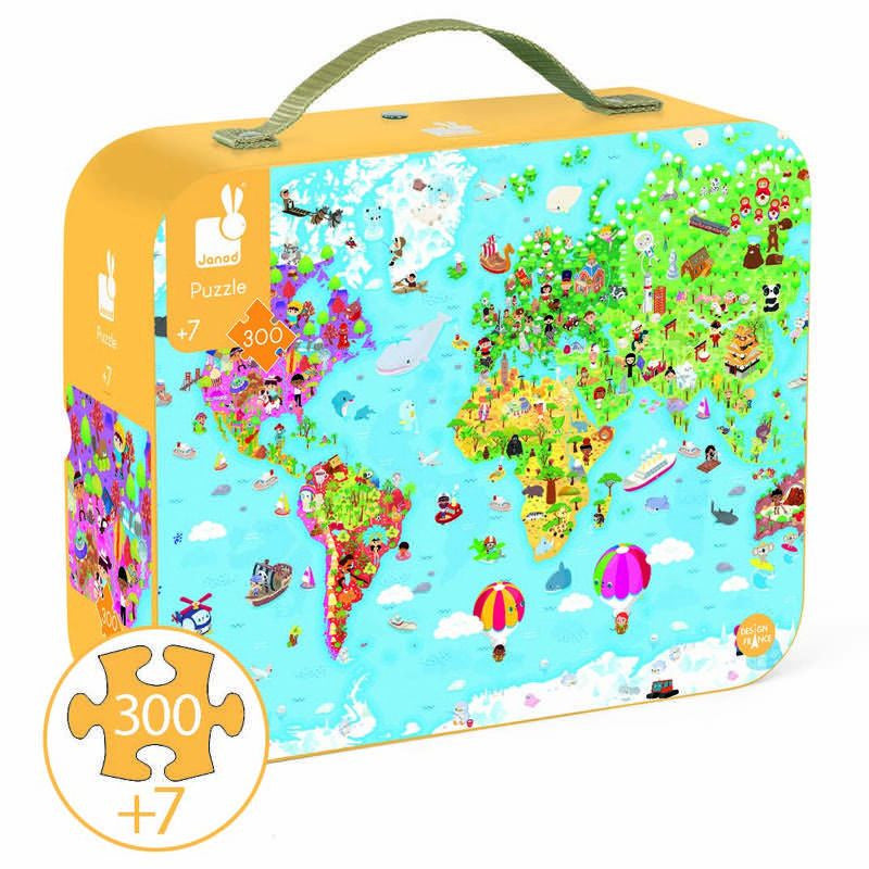 Janod - World Giant Puzzle 300pc