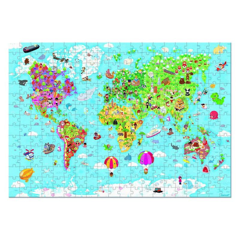 Janod - World Giant Puzzle 300pc