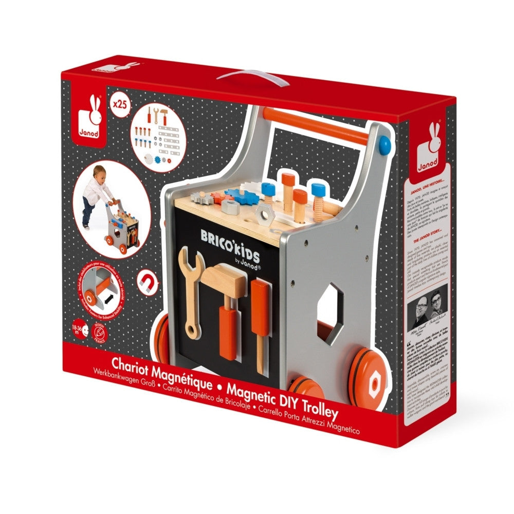 Janod - Brico'Kids Magnetic DIY Trolley