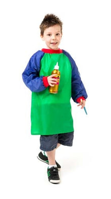 Junior Artist Smock Green & Blue (Ages 5-8)