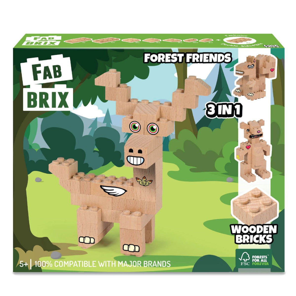 FabBrix - Forest Friends 3-in-1 Set