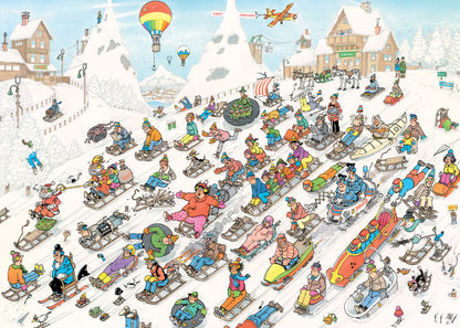 Jumbo Jan van Haasteren 1000pc - All Going Downhill Puzzle