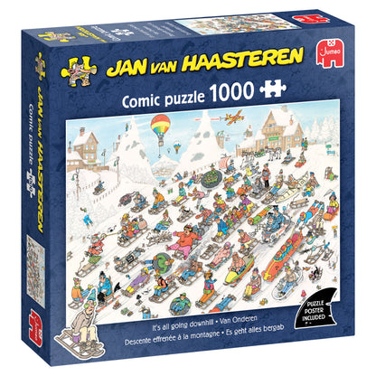 Jumbo Jan van Haasteren 1000pc - All Going Downhill Puzzle