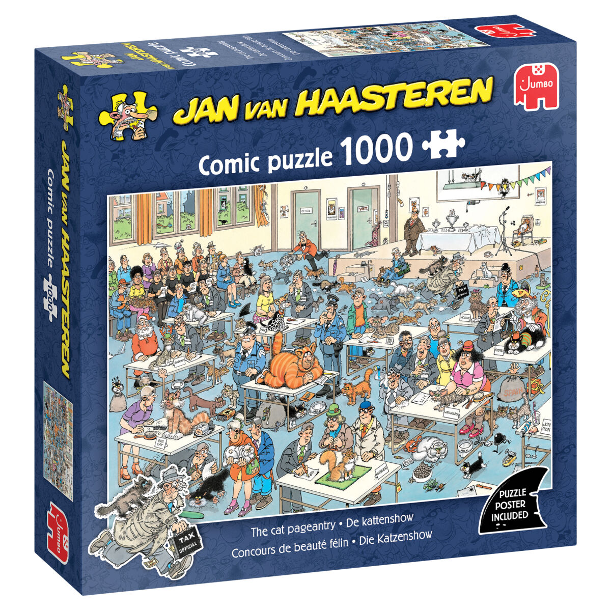 Jumbo Jan van Haasteren 1000pc - The Cat Pageantry Puzzle