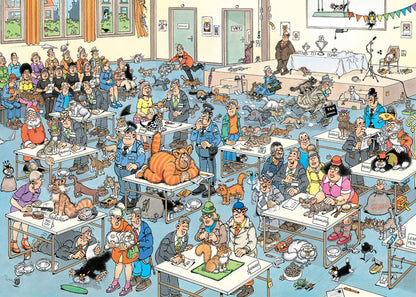 Jumbo Jan van Haasteren 1000pc - The Cat Pageantry Puzzle