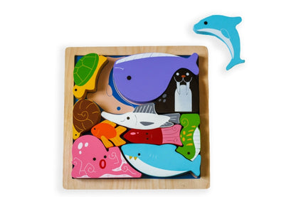 Kiddie Connect - Sea Creatures Chunky Puzzle