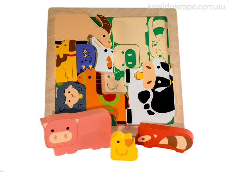 Kiddie Connect- Farm Animal Chunky Puzzle