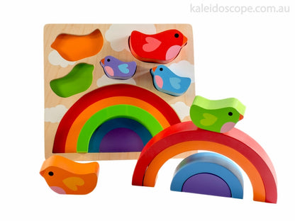 Kiddie Connect - Bird And Rainbow Puzzle