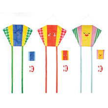 Kikkerland - Kidoki Funny Faces Pocket Kite (assorted)