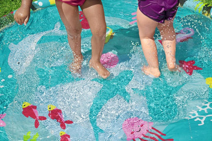 Bestway Kids Inflatable Splash Pad Sprinkler Mat 165cm - Marine