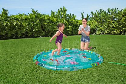 Bestway Kids Inflatable Splash Pad Sprinkler Mat 165cm - Marine
