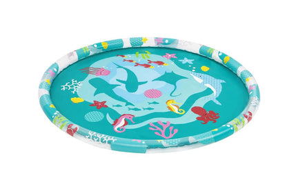 Bestway Kids Inflatable Splash Pad Sprinkler Mat 165cm - Marine