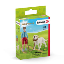 Schleich Farm Life - Walker with Labrador Retriever 42478