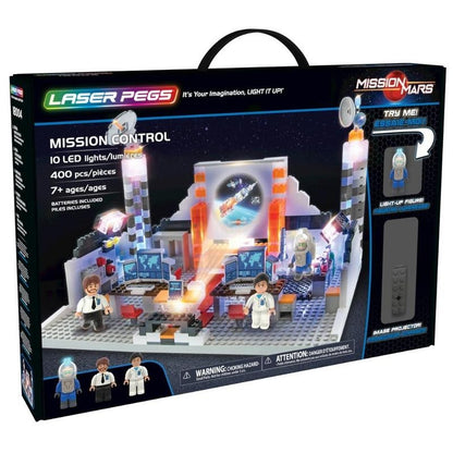 Laser Pegs- Mars Mission Control Set *minor box damage*