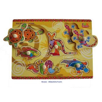 Wooden aboriginal puzzle