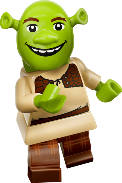 Another character from the LEGO Minifigures Shrek Series 71053, shown with display base and accessory