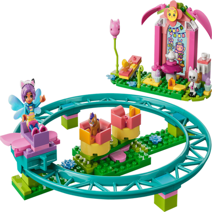 Fairy figures and teacup accessories included in the LEGO Fairy Roller Coaster 11214 set