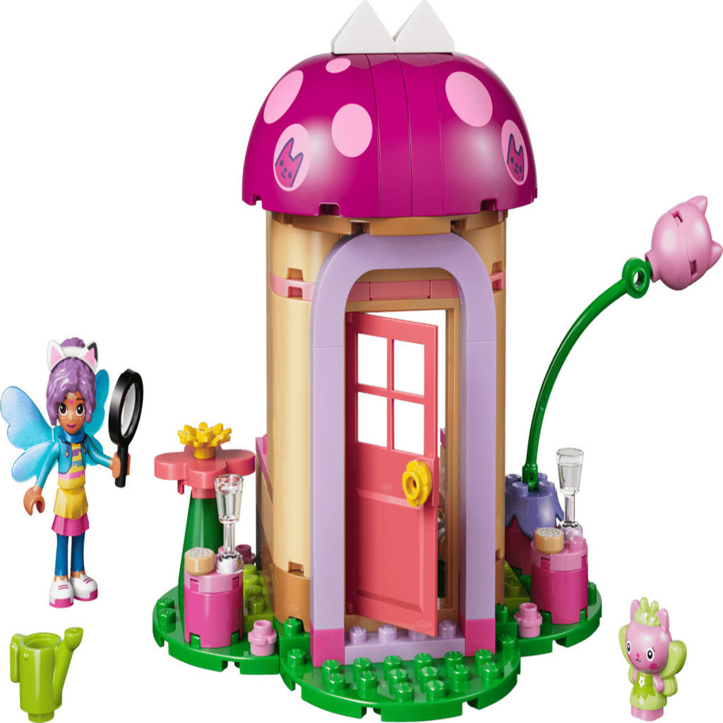 LEGO 11212 Kitty Fairy's Garden House shown beside its box to indicate the built model scale