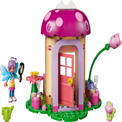 LEGO 11212 Kitty Fairy's Garden House shown beside its box to indicate the built model scale