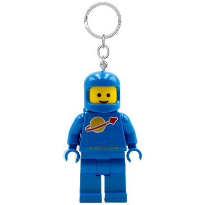 LEGO Classic Spaceman LED Light Keyring with posable minifigure and bright LED lights in the feet