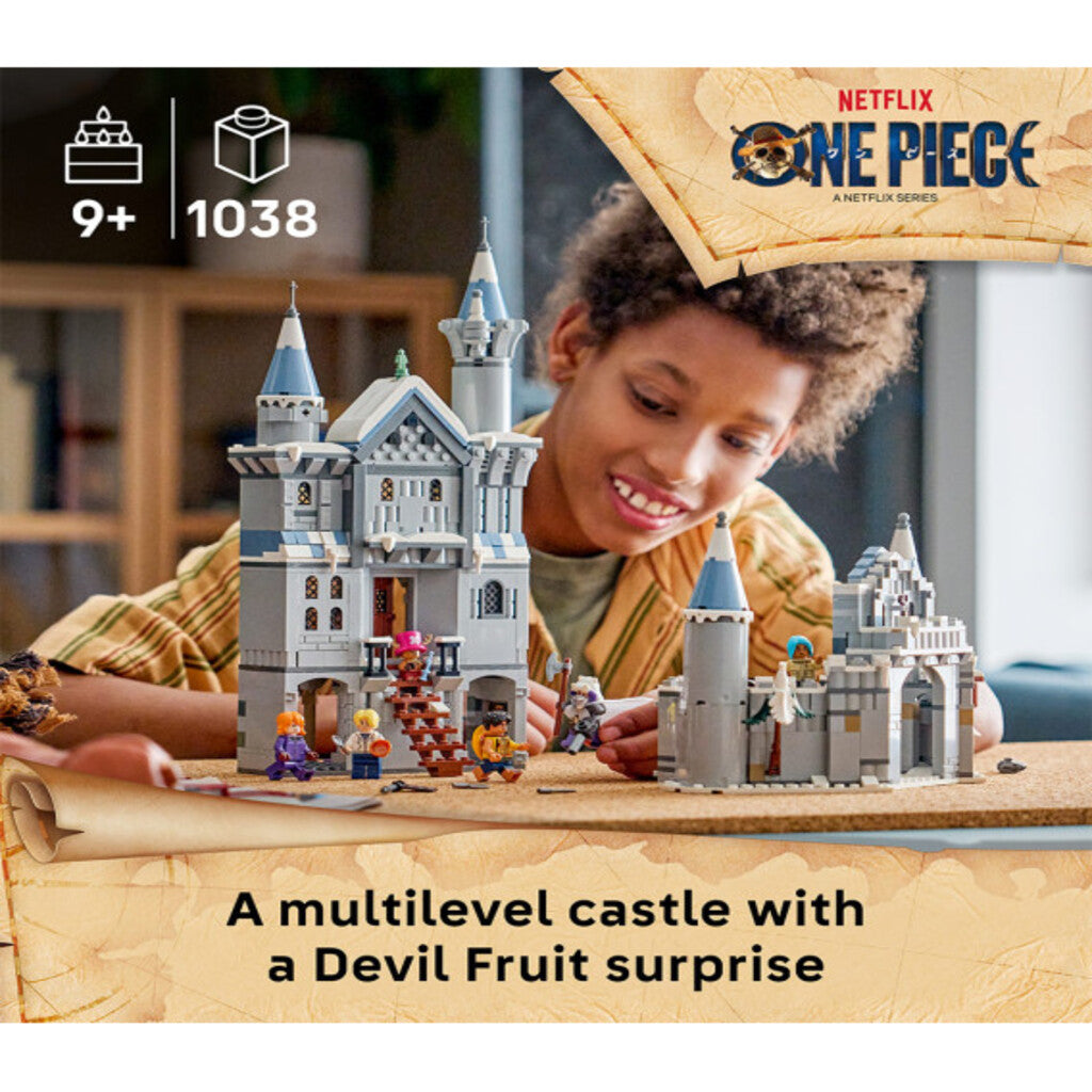 Interior room detail inside the LEGO 75645 Drum Castle with furniture and accessories