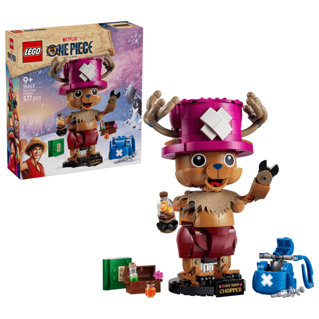 Display nameplate included with the LEGO One Piece Tony Tony Chopper 75643 model set