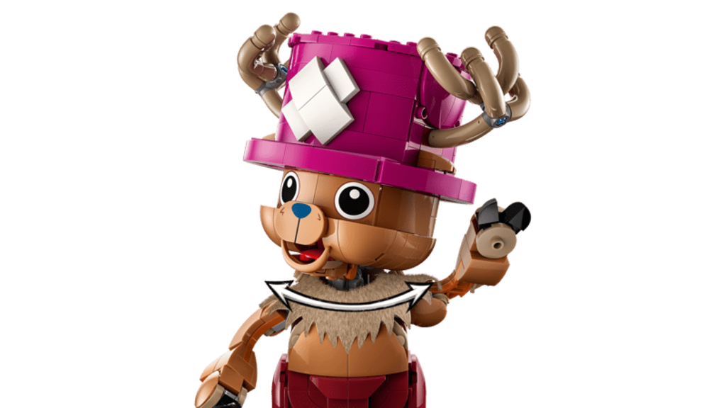 Rear view of the LEGO One Piece Tony Tony Chopper 75643 model showing the back detail