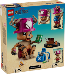 LEGO One Piece Tony Tony Chopper 75643 built model photographed front-on against a white background