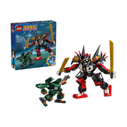 Shadow and G.U.N. Trooper minifigures included with the LEGO Sonic 77120 building set