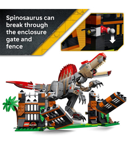 Escape vehicle and accessories supplied with the LEGO 77982 Spinosaurus dinosaur set