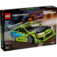 LEGO® Technic™ Fast & Furious Mitsubishi Eclipse Car 42229 featuring Brian O'Conner's iconic green street racing car with movie-accurate details