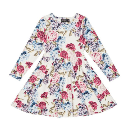 Lena Long Sleeve Waisted Dress