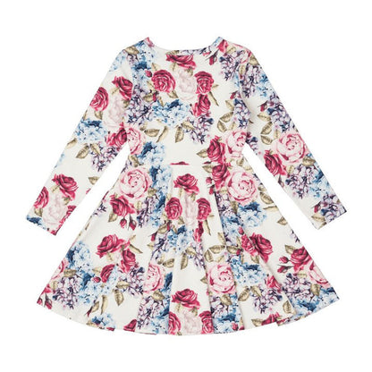 Lena Long Sleeve Waisted Dress