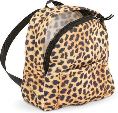 Leopard print backpack accessory for 36cm Ma Corolle dolls