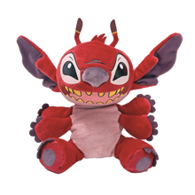 The Leroy the Red Alien Ty Beanie Boo soft plush toy photographed front-on on a plain white background