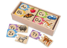 Melissa & Doug -  Alphabet Wooden Puzzle Cards