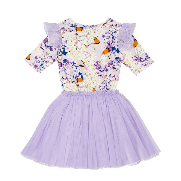Rock Your Baby - Lilac Florals Short Sleeve Circus Dress