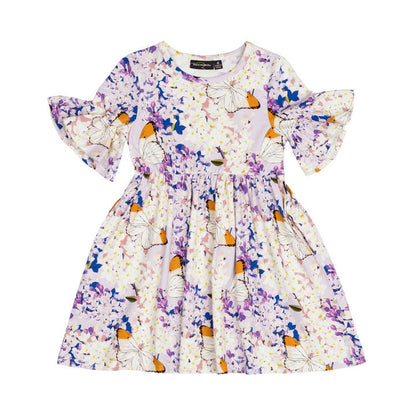 Rock Your Baby - Lilac Florals Dress (size 8-12)