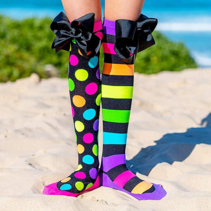 Madmia- Liquorice Bows Socks
