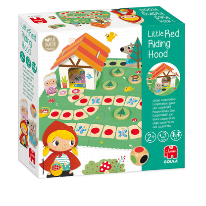 Three-dimensional cardboard Grandma's house from the Goula Little Red Riding Hood board game