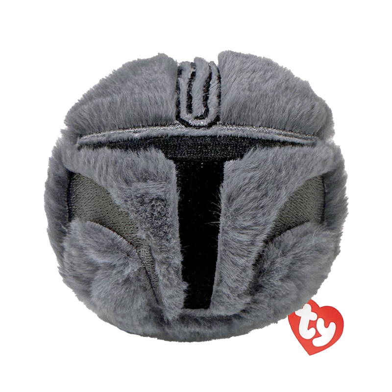 The The Mandalorian 10cm Ty Beanie Bouncer plush toy photographed front-on on a plain white background