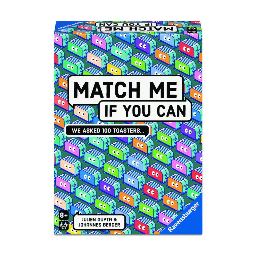 Ravensburger Match Me If You Can party game box, a hilarious answer-matching game for 3-8 players aged 8+