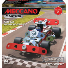 Meccano Masters Mini Makes Race Car 26201 packaging