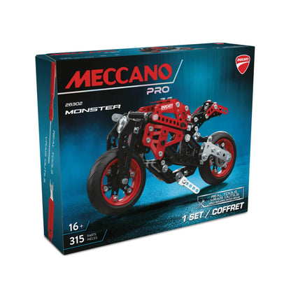 Meccano Pro Ducati Monster 1:12 Model Kit - 315 Pieces 26302