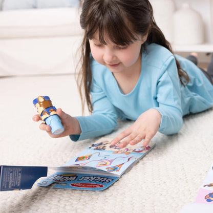 Inside page of the 24-page PAW Patrol Chase activity pad with counting and matching games