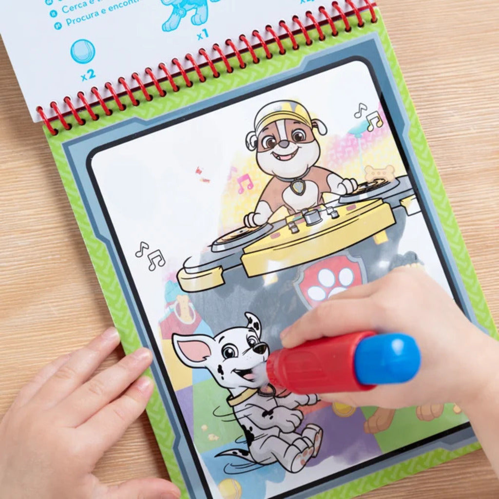 PAW Patrol Marshall collectible sticker stamper, the fire pup, shown on its own from the front